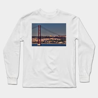 The 25 de Abril Bridge - 1 © Long Sleeve T-Shirt